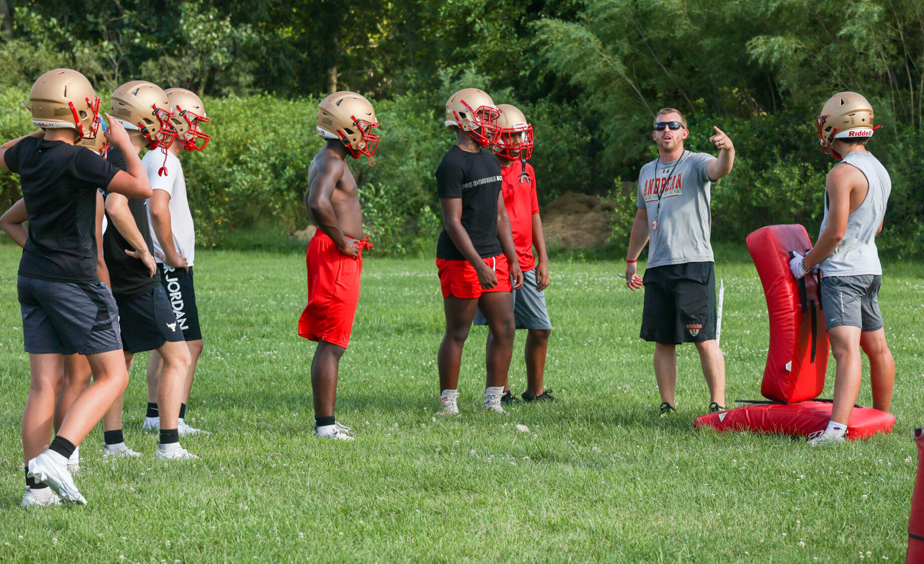 Andrean football practice